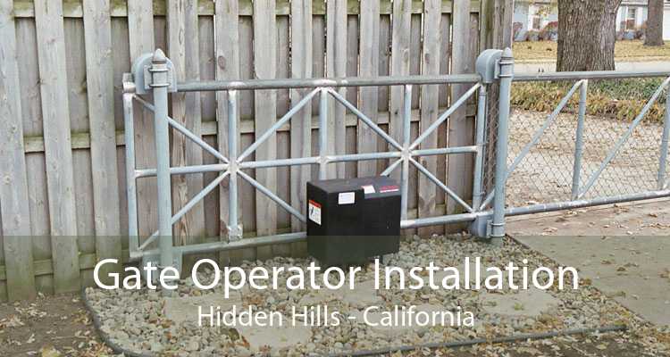 Gate Operator Installation Hidden Hills - California
